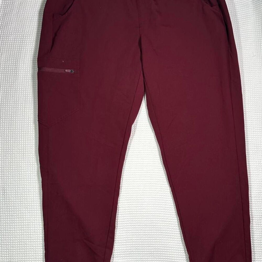Figs Women's Burgundy and Red Trousers